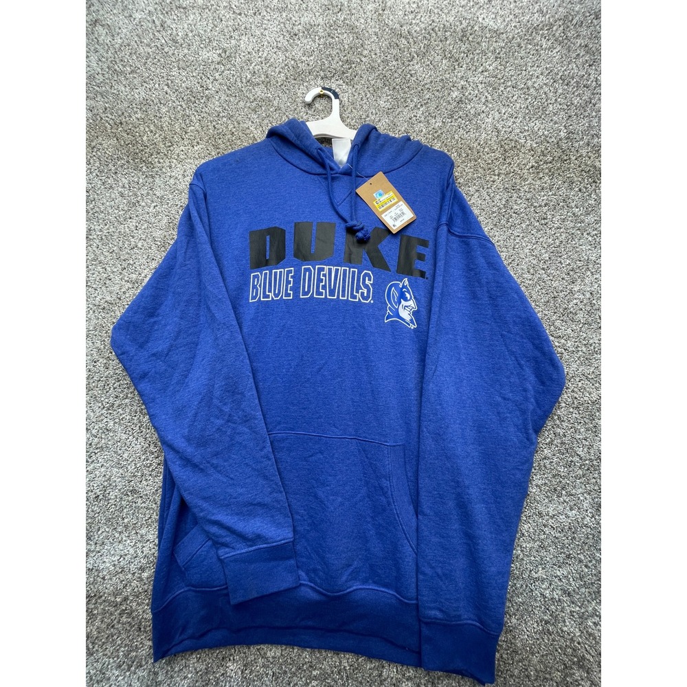 Rivalry Threads Duke Blue Devils Hoodie Mens L Blue NEW Graphic Logo
